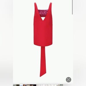 New With Tags Staud Irie V-Neck Bow Mini Dress